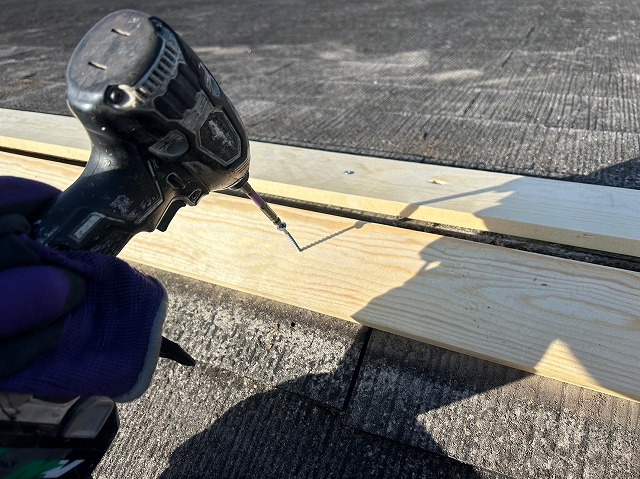 甲府市　棟板金交換工事